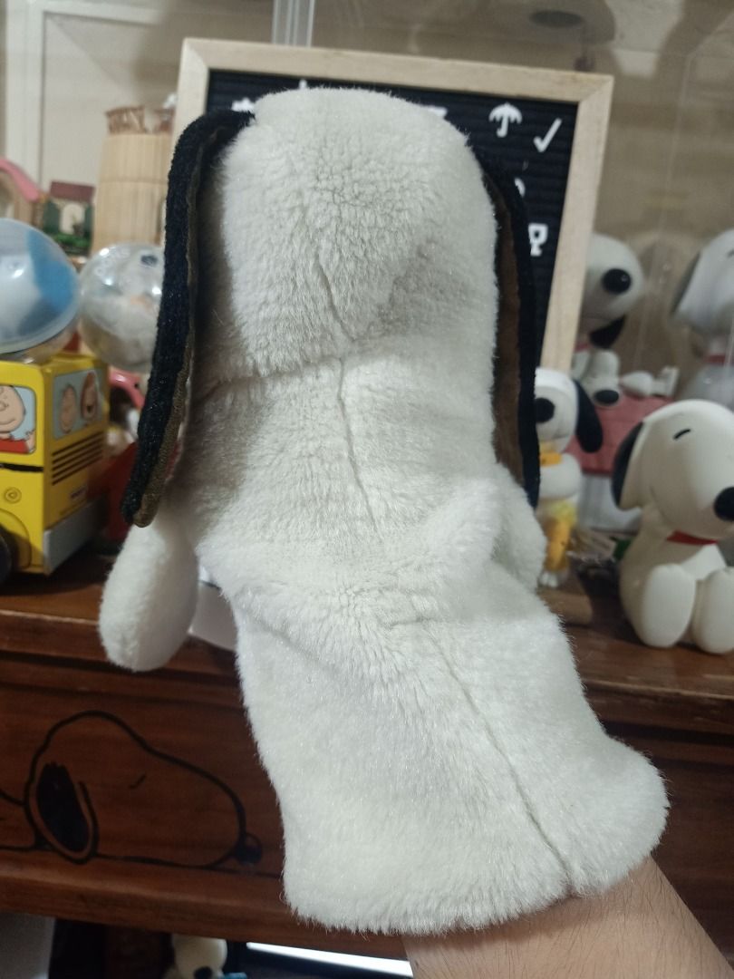 D Vintage Snoopy Peanuts Hand Puppet 海外 即決-