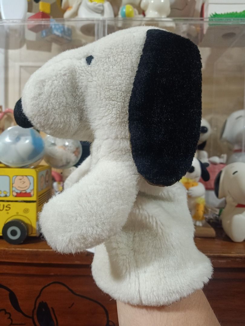 D Vintage Snoopy Peanuts Hand Puppet 海外 即決-