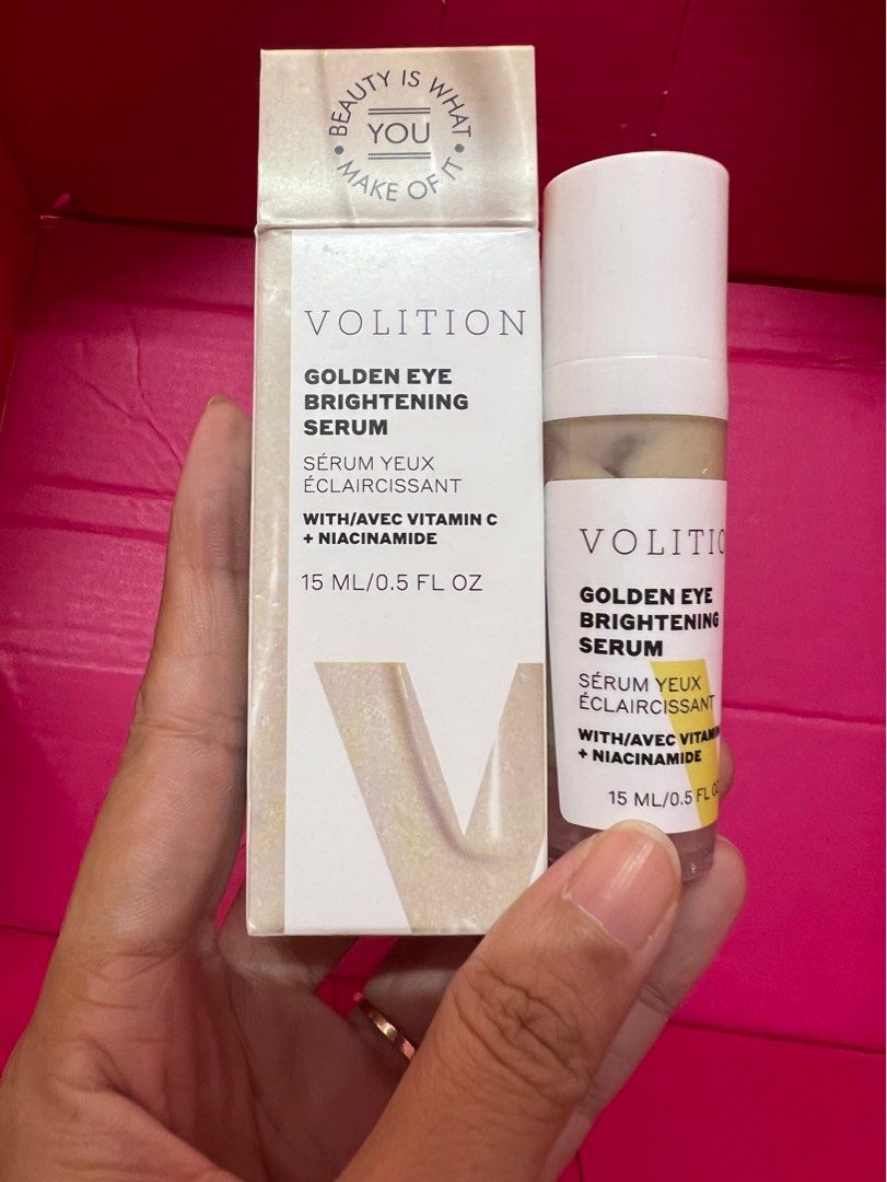 VOLITION BEAUTY Golden Eye Brightening Serum with Vitamin C + Niacinamide  15mls, Beauty & Personal Care, Face, Face Care on Carousell