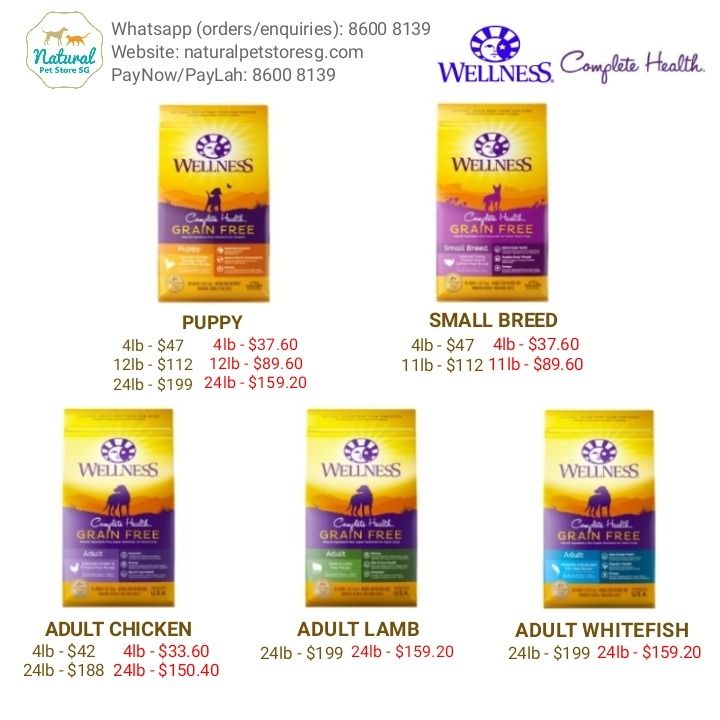Wellness complete health grain free sale small breed