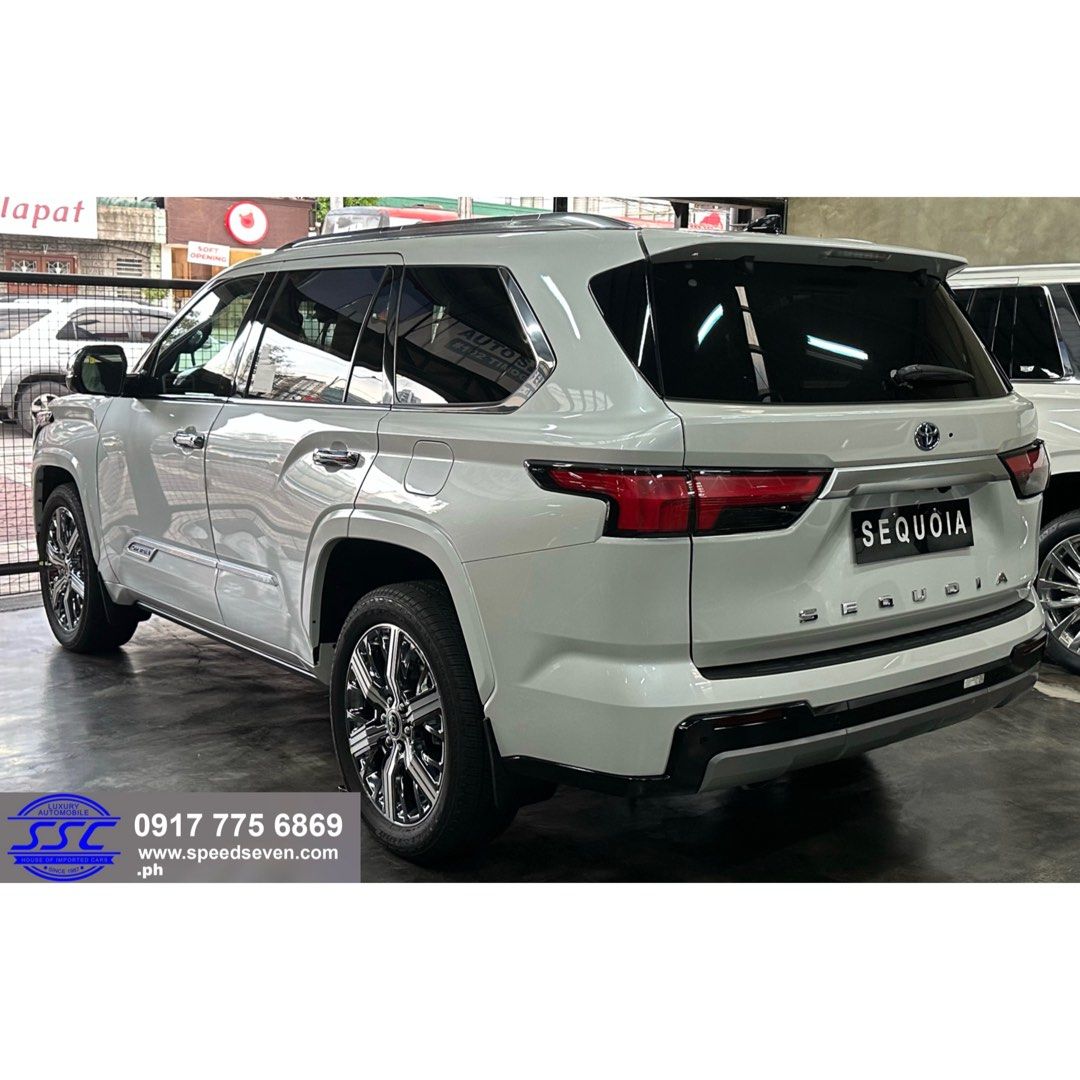 White 2024 Toyota Sequoia Capstone Hybrid 4WD 4x4 Brand New Auto, Cars