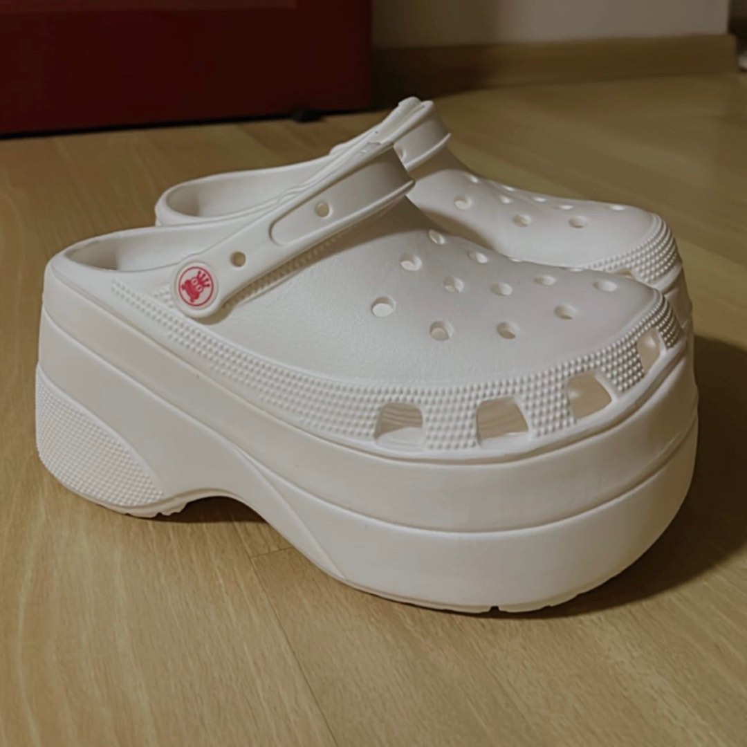 White platform taobao crocs Women s Fashion Footwear Flipflops