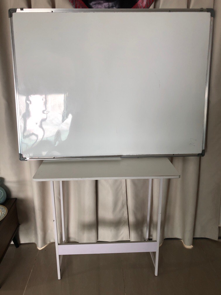 Whiteboard& table study, Furniture & Home Living, Furniture, Tables & Sets on Carousell