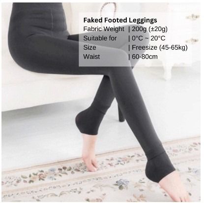 Ultra warm fleece lined fotted leggings for winter, Women's