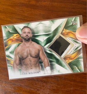 WWE Card of Dash Wilder The Revival FTR - 2019 Topps Undisputed - Game Used Parallel Numbered Card
