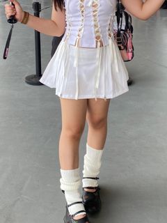 Y2k White Skirt (Acubi, Y2k, fairycore)