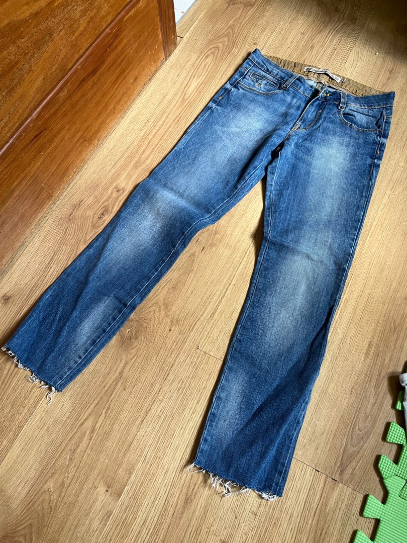 Zara denim jeans on Carousell