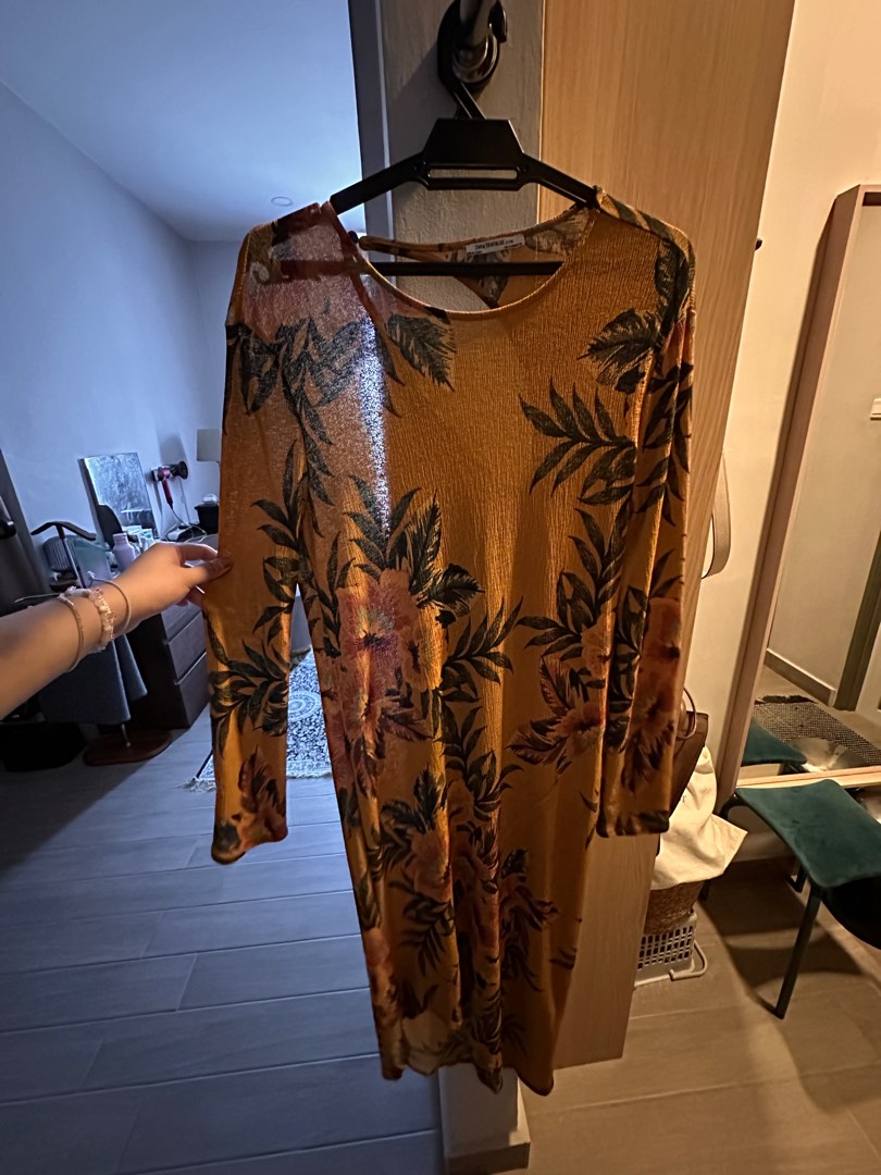 Zara tropical dress sale