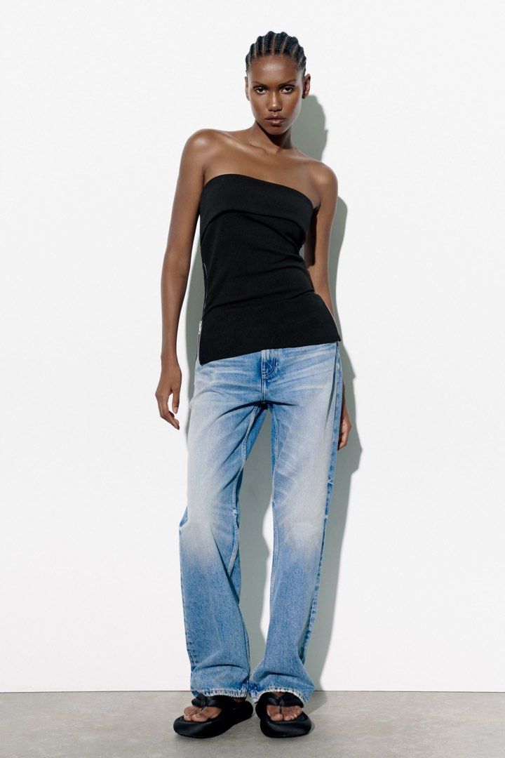Zip top zara clearance