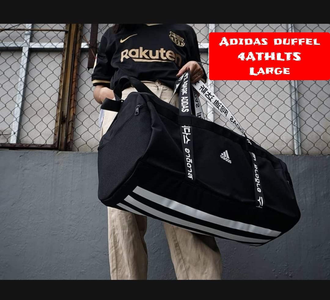 100 L Adidas large duffel 4ATHLTS duffel large size duffle bags L size camp bag badminton basketball football golf tennis sports bag gym.bag mens women Women s Fashion Bags Wallets Shoulder Bags