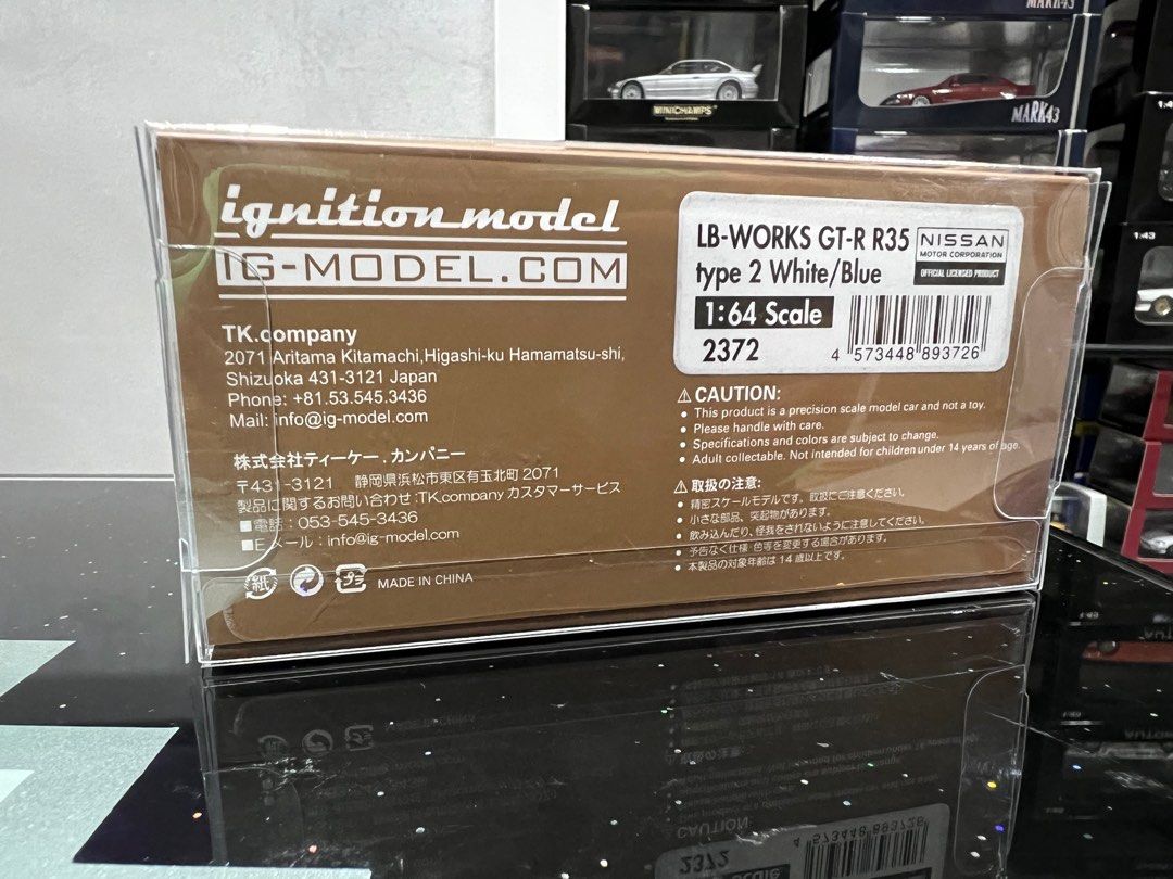 1/64 IG LB-WORKS GT-R R34 type 2 White/Blue, Hobbies & Toys, Toys ...