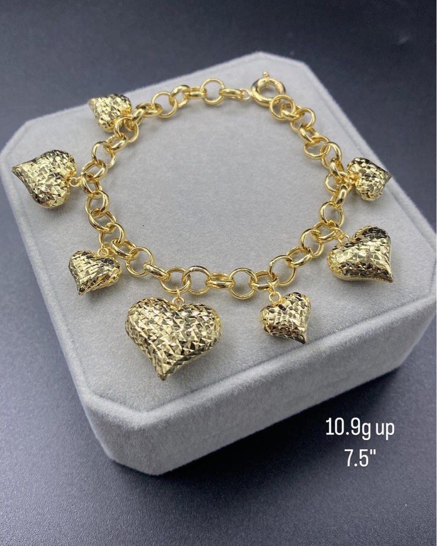 18k SPVL Saudi gold LV inspired bracelet, Luxury, Accessories on Carousell