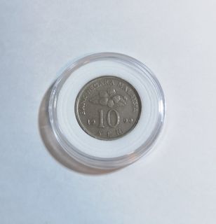 1990 Malaysia 10 Sen Coin