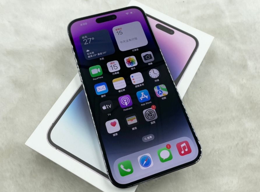 保固2024/4 Apple iPhone 14 pro max 256G 6.7吋紫, 手機及配件, 手機