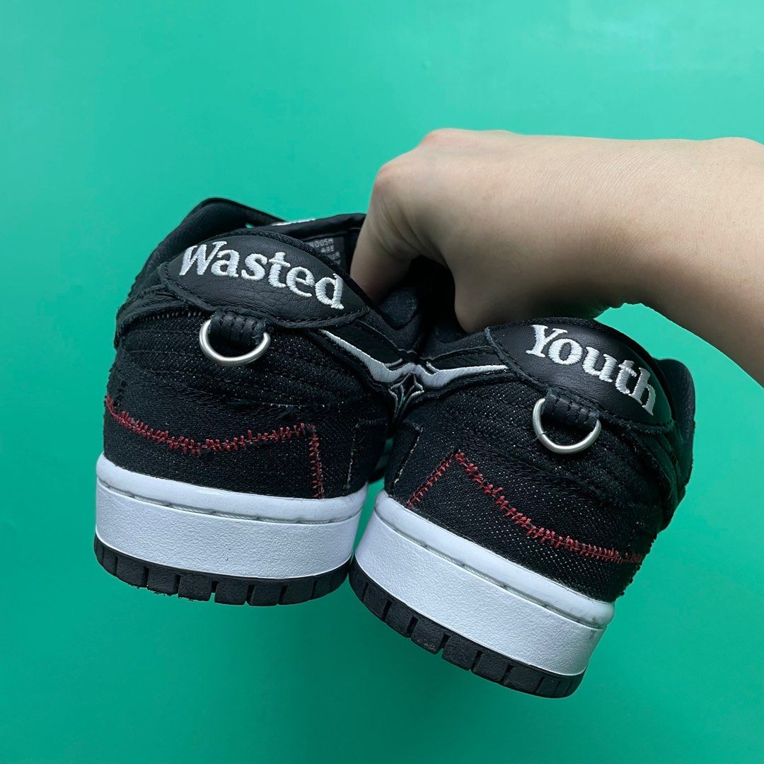 95%new> Nike Wasted Youth Dunk low sb US8.5 26.5cm, 女裝, 鞋, 涼鞋