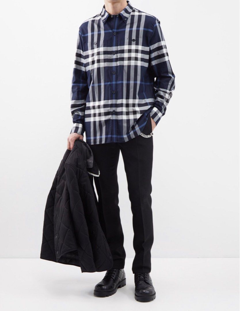Burberry Exploded check cotton twill shirt