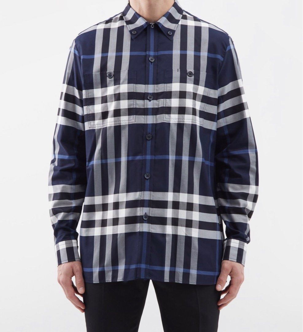 Burberry exploded best sale check shirt
