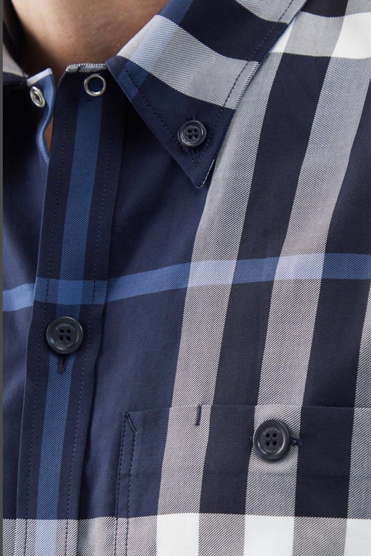 Burberry exploded check cotton shirt store