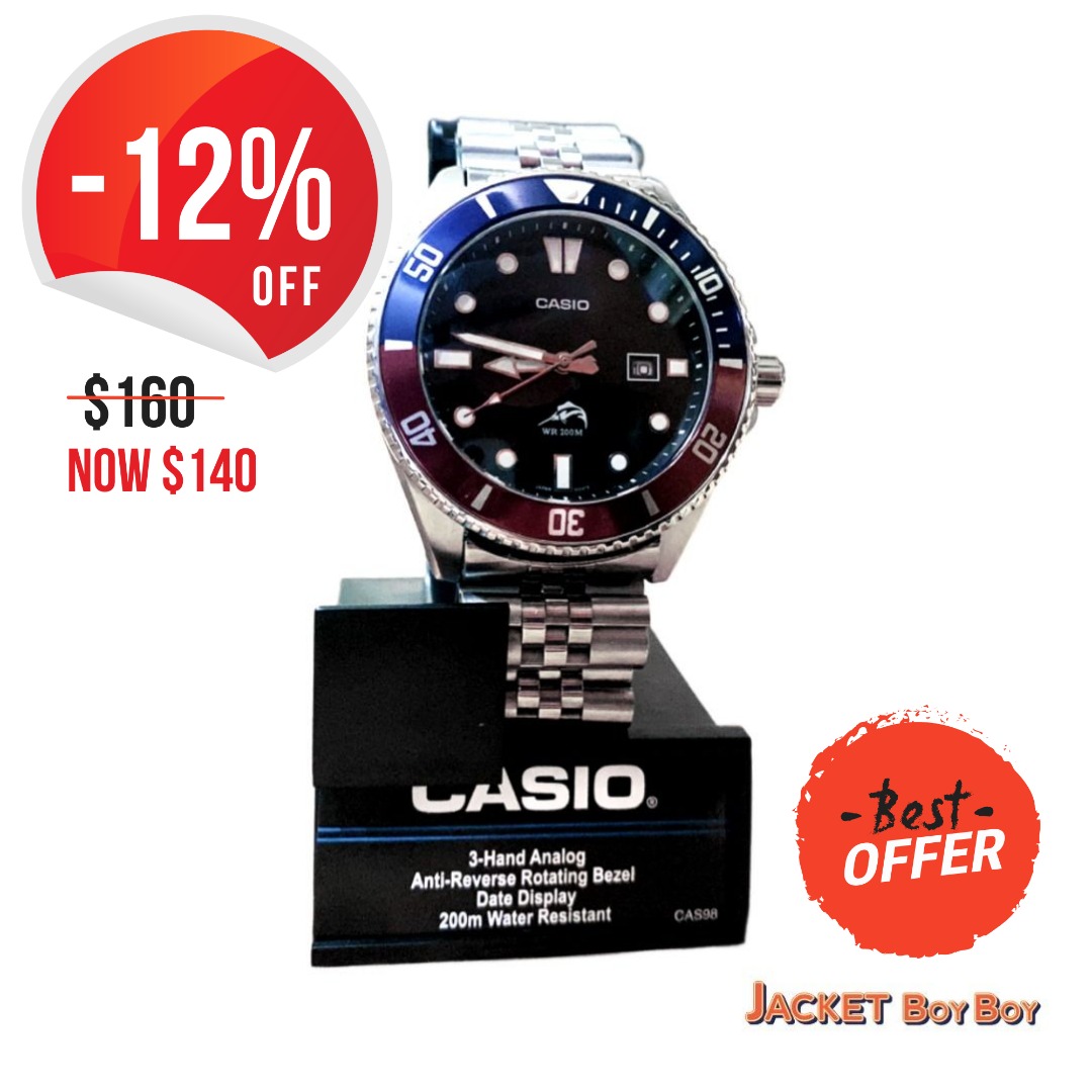 Casio mdv106 leather store strap