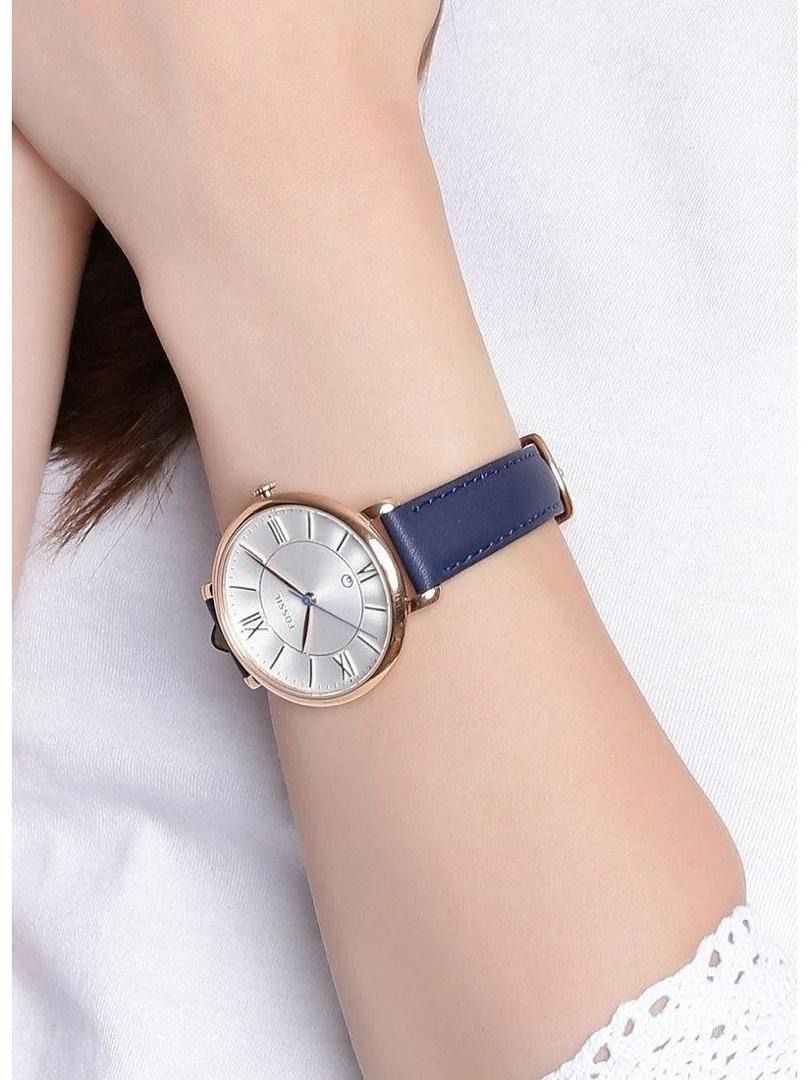 Jacqueline beige 2025 leather watch