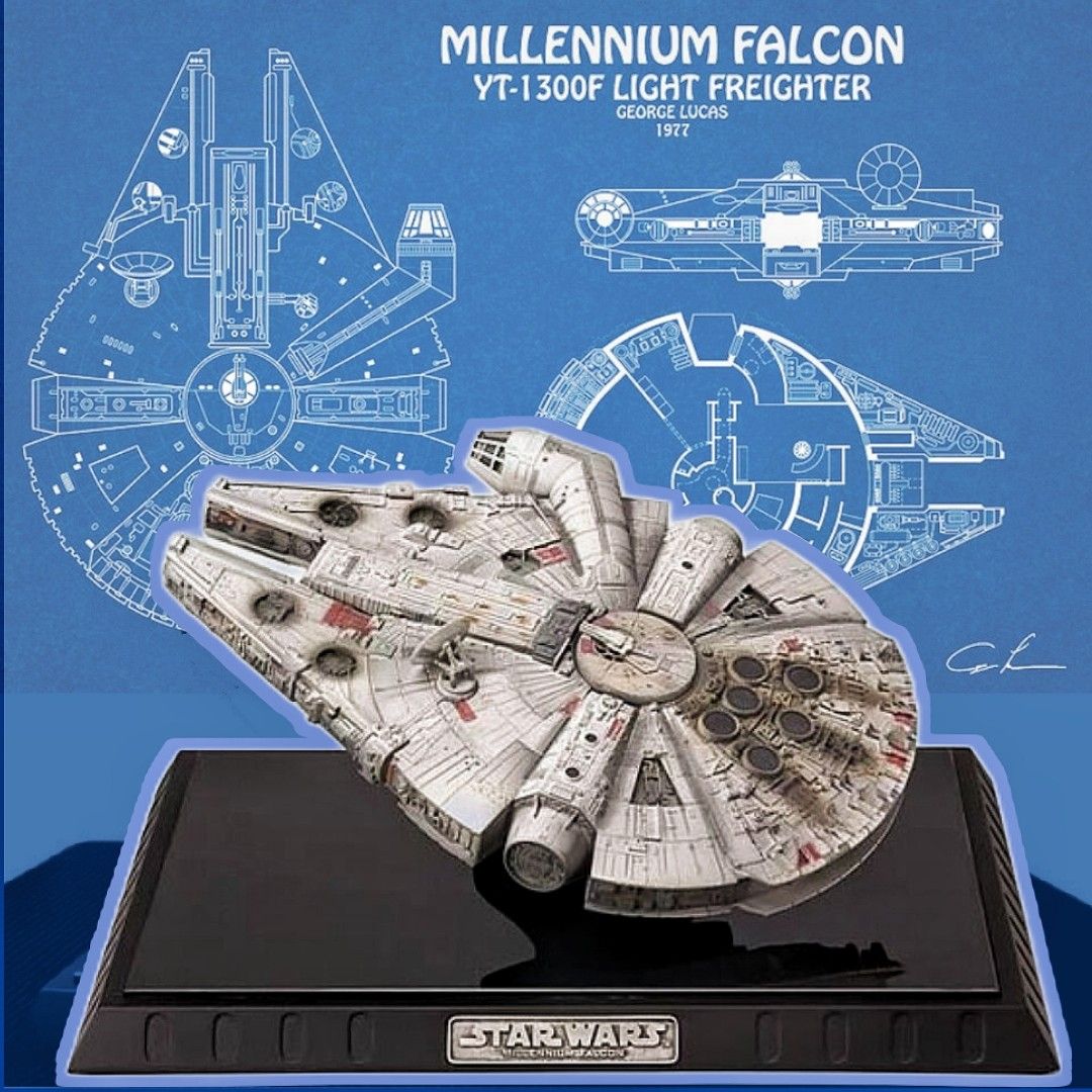 超罕品🔮 Millennium Falcon千歲鷹號1:80比例珍藏雕像💫Star Wars+Code