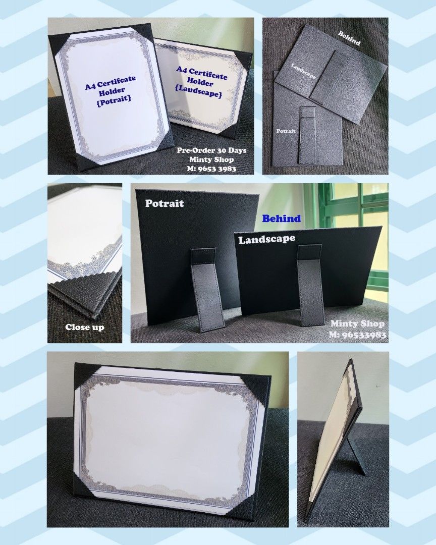 A4 Certificate Holder Singapore A4 Certificate Frame Singapore A4