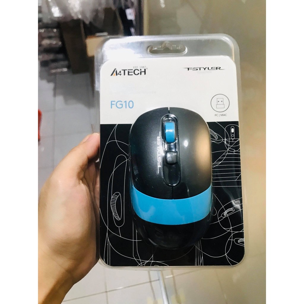 A4Tech Fstyler FG10 Wireless Mouse, BLUE, Computers & Tech, Parts ...