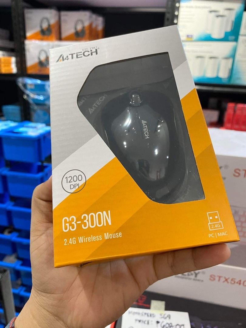 A4Tech G3-300N V-Track Padless Wireless Mouse Black, Computers & Tech ...