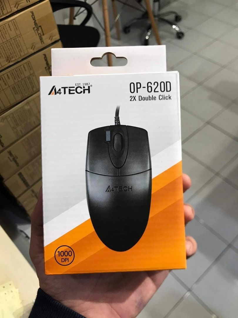 A4Tech OP-620D 2x Click Optical Mouse Black USB, Computers & Tech ...