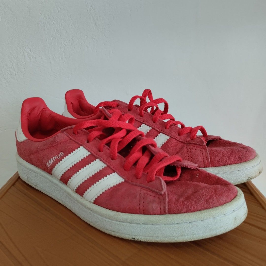 Adidas campus red on Carousell