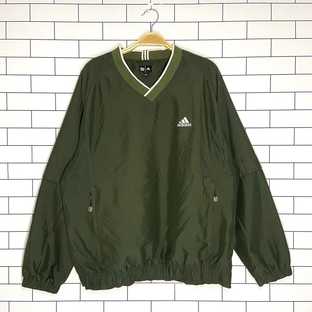 Adidas Detachable Sleeve Polyester Sweatshirt Men s Fashion Tops