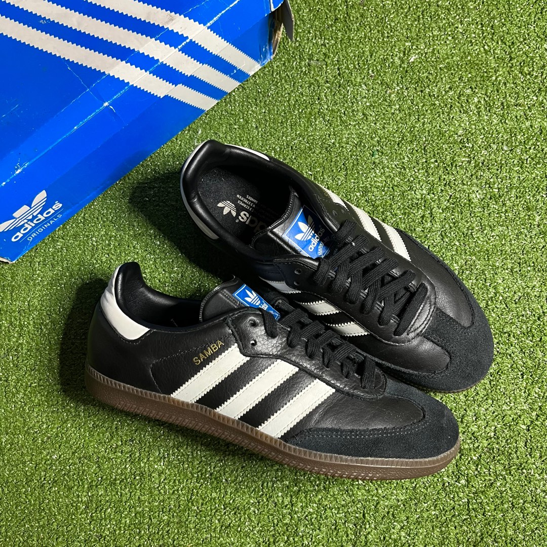Adidas Samba OG Black, Women's Fashion, Footwear, Sneakers on Carousell