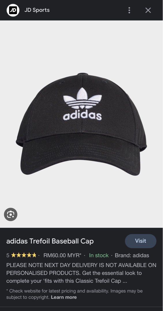 Adidas sales cap jd