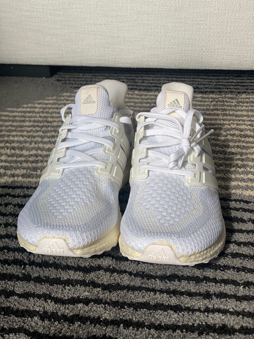 Adidas Ultraboost OG Triple white (Category: Sneakers) located in Quezon City. Submitted by memosell (Listing ID 1237592088, Image 3). Description: For sale: Adidas Ultraboost 1.0 Triple White Size 11.5 Brand new Complete w box .