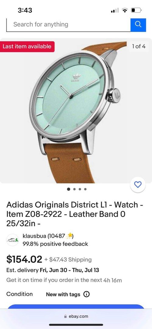 Adidas Watch District L1 Original