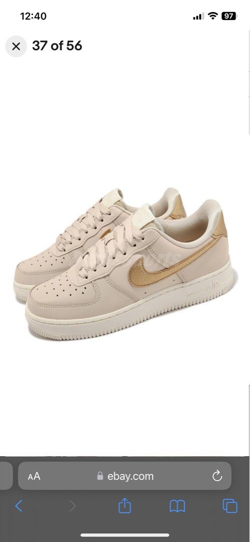 Nike air force clearance 1 07 metallic gold