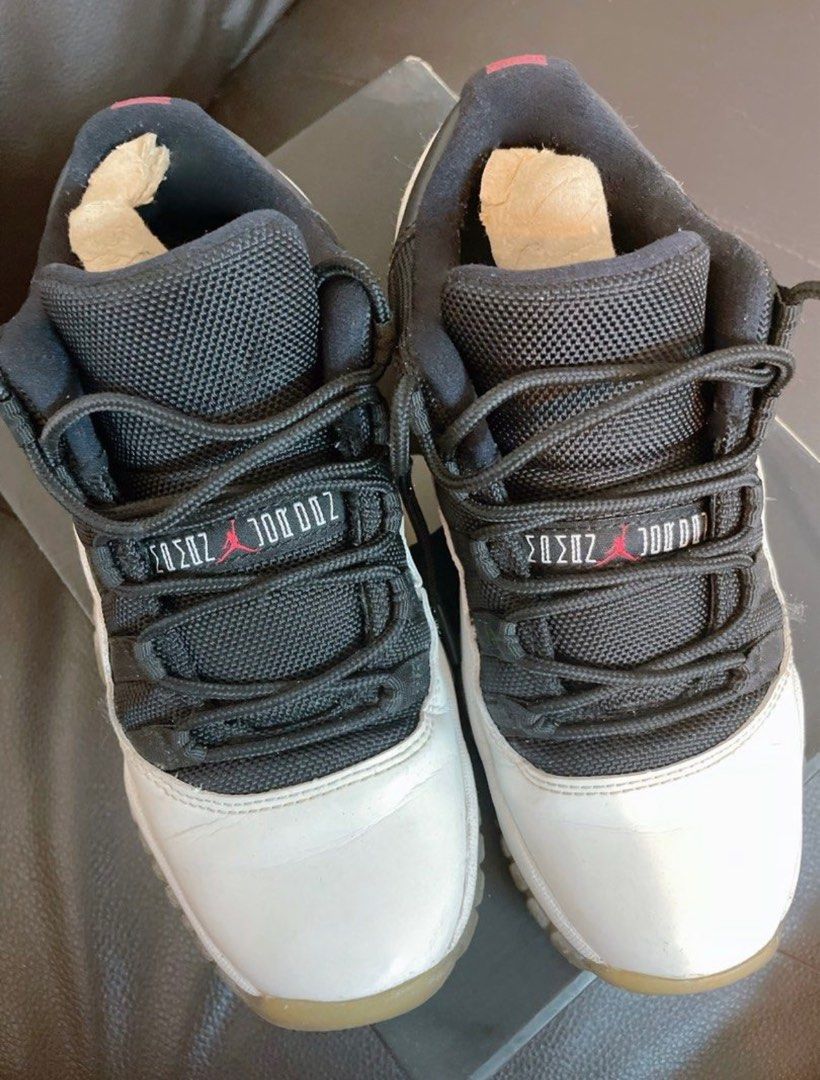 Air Jordan 11 Retro Low White Black True Red Carousell