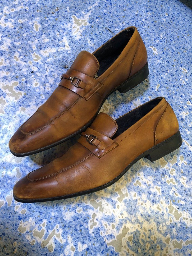 Aldo Mens Casual Dress Leather Loafers Brown(30 cm), Men's Fashion, Footwear,  Dress Shoes on Carousell