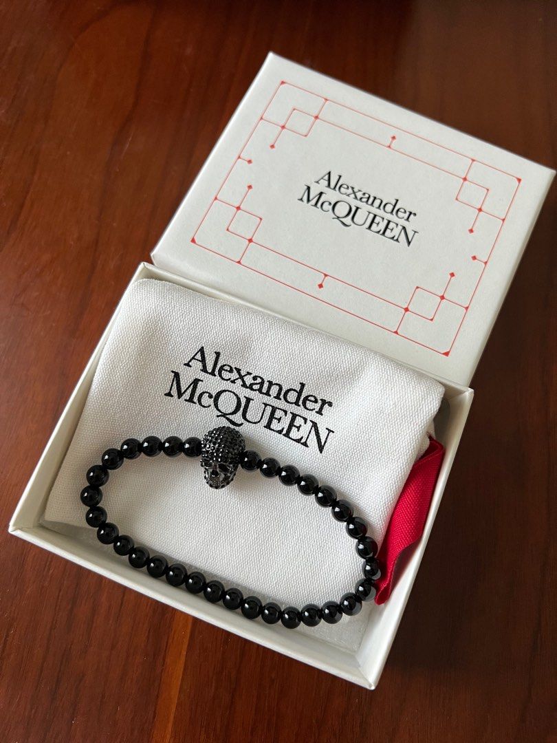 Alexander McQueen Twin Skull Bracelet – Designer Brands Online