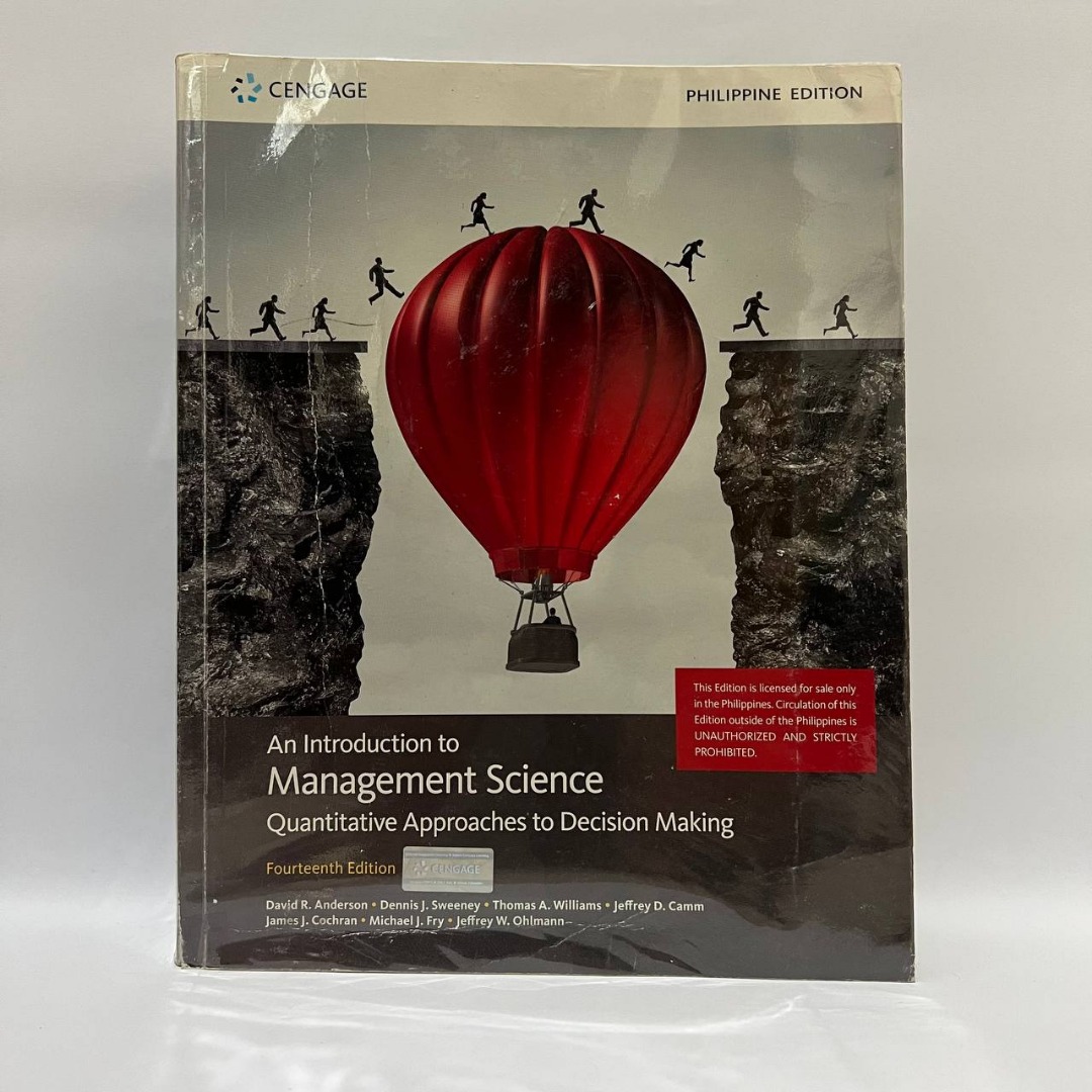 AN INTRODUCTION TO MANAGEMENT SCIENCE: QUALITATIVE APPROACHES TO ...