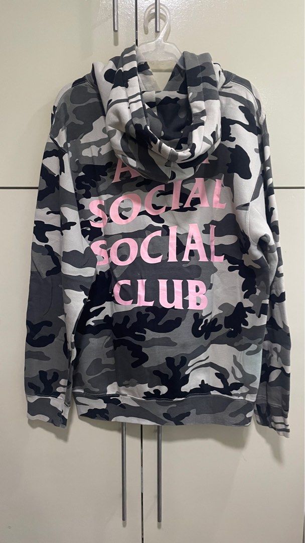 Anti social social club camo pink top
