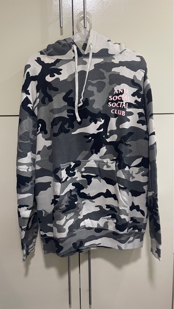 Anti social social sales club white camo hoodie