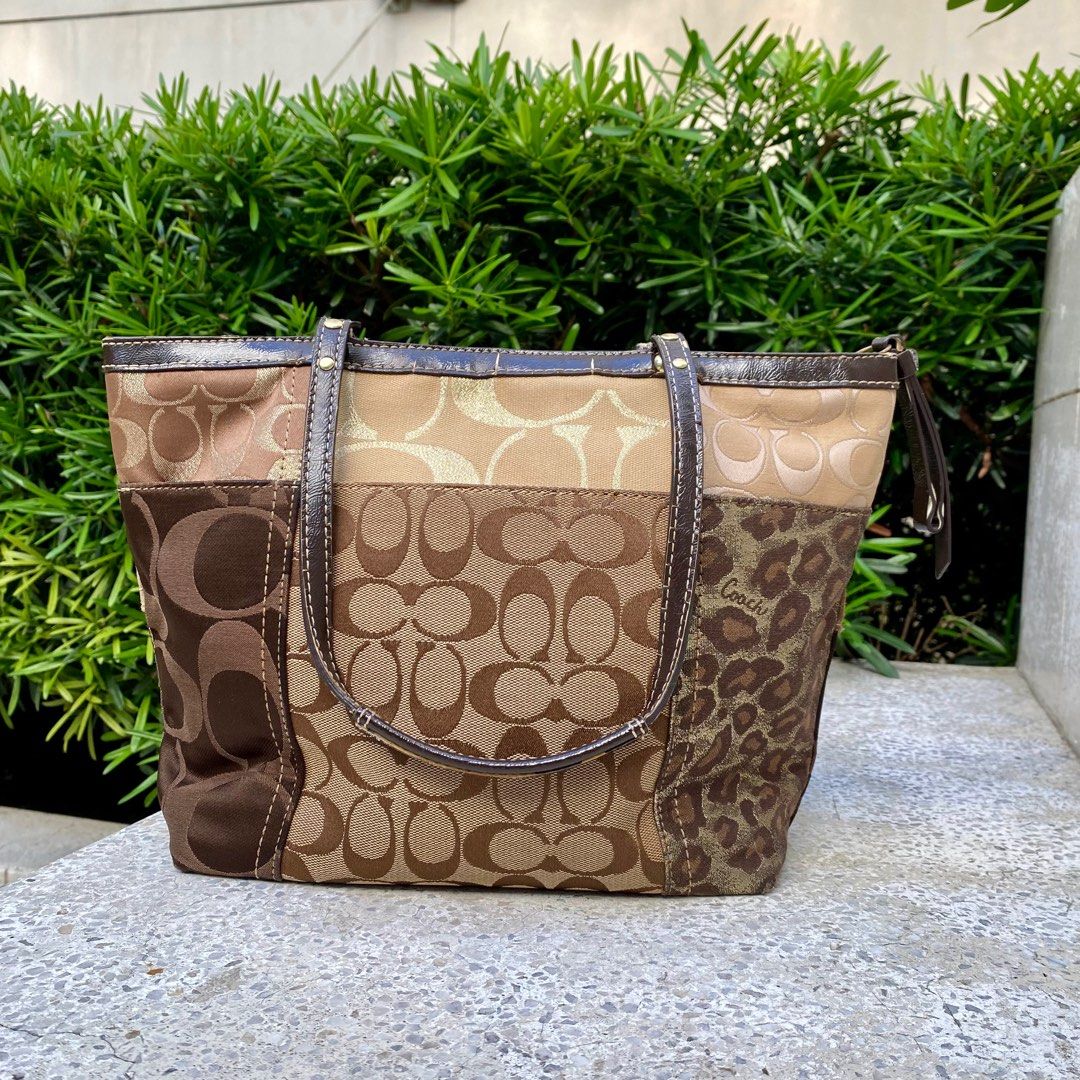 Authentic Coach Brown Monogram Canvas Bag with Hang Tag on Carousell