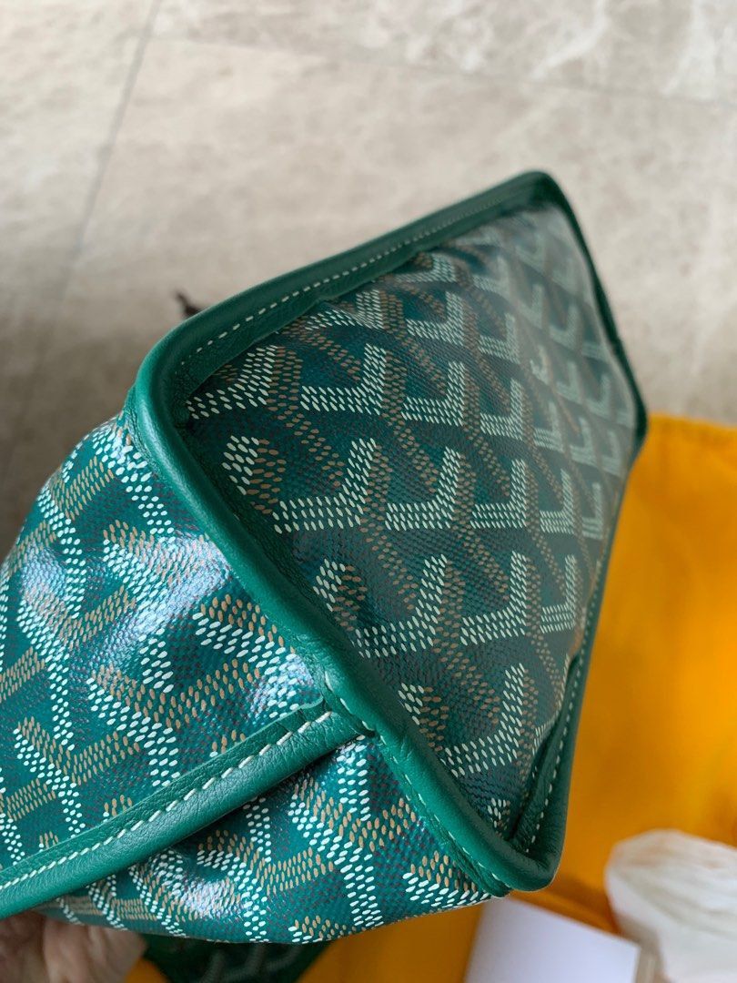 Authentic Goyard Mini Anjou Green, Luxury, Bags & Wallets on Carousell