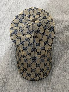 GUCCI Monogram CAP MADE IN ITALY CAP WITH SIGN OF USAGE