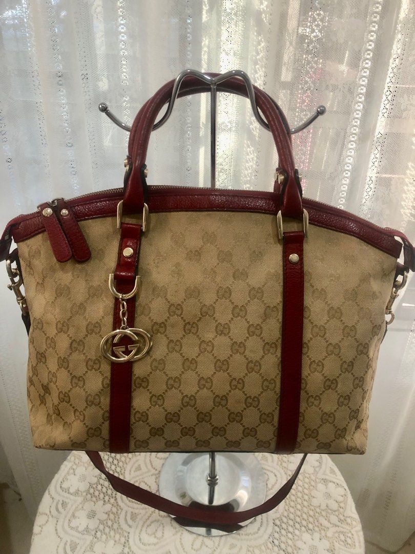 Sale Authentic Gucci two way tote bag murah