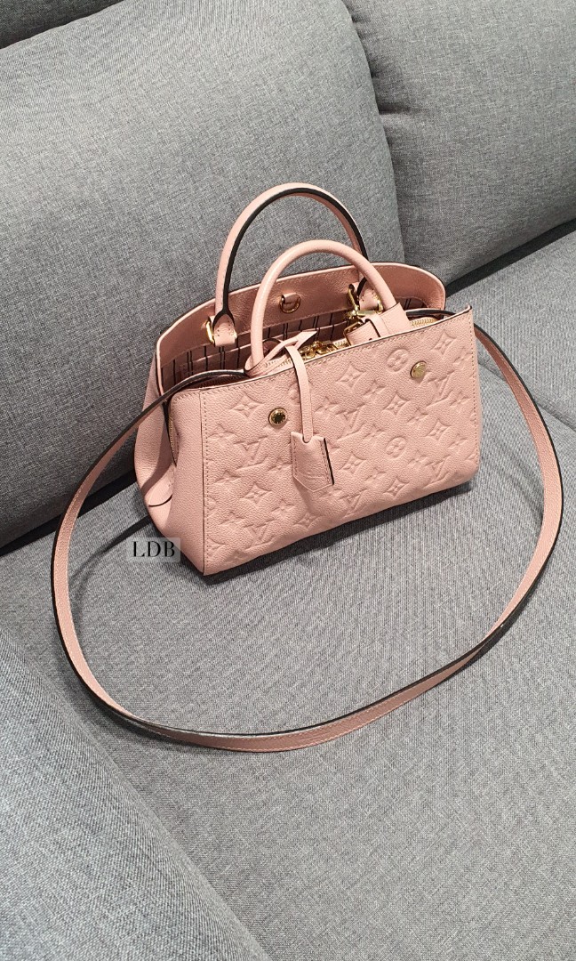 Louis Vuitton Empreinte Montaigne MM Rose Poudre Pink Tote