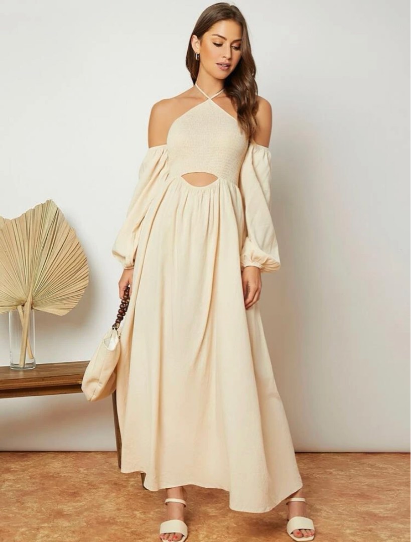 puff sleeve dress White Elegant Sleeves Mini – Groovy Mimi reporting_status:markdown Boat Neck Dresses for Size:16.5-36-37