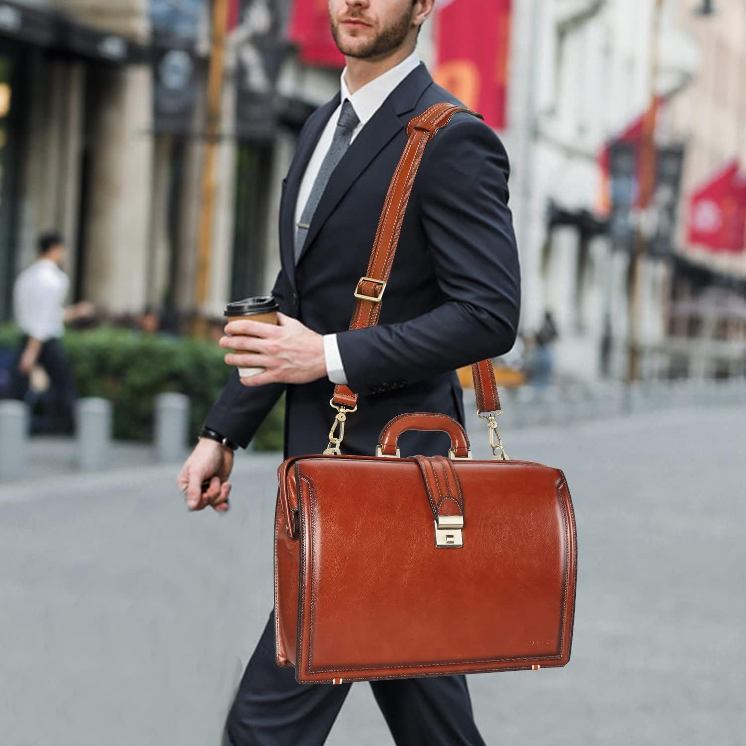 Mens leather carrying case sale