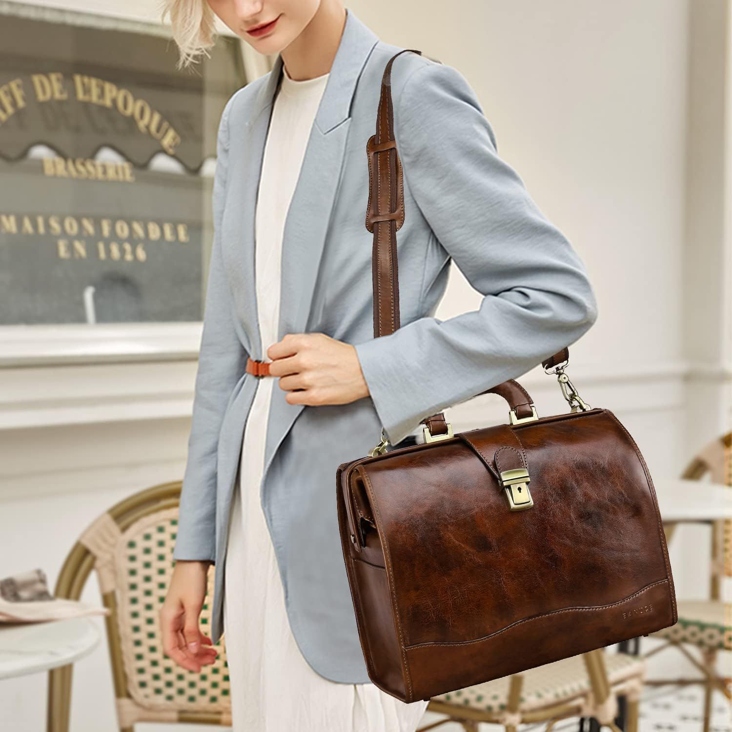 Mens leather deals doctor bag